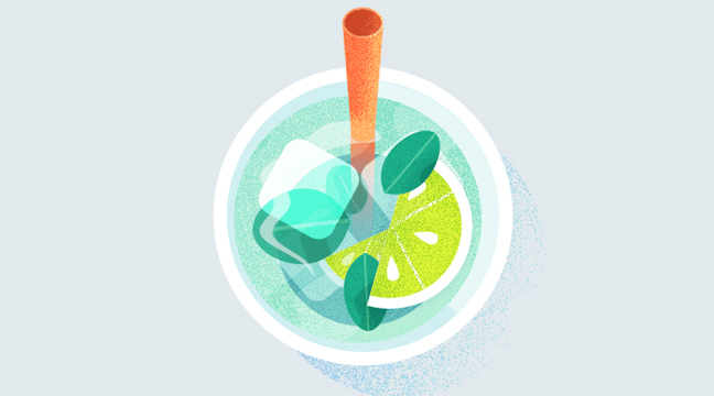 animated gifs inspiration august 2018 featured image - Mojito by Gal Shir