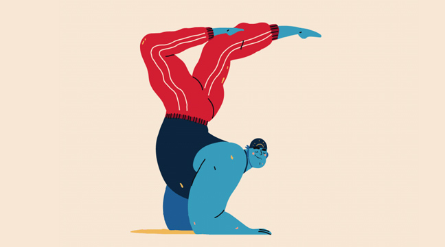 october gifs - flexible yogi [gif] by Henrique Barone
