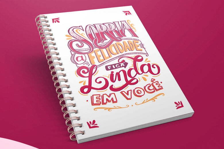 typography inspiration february 2019 featured image - Capa de Agenda com Lettering by Fernanda da Silva Alves dos Santos