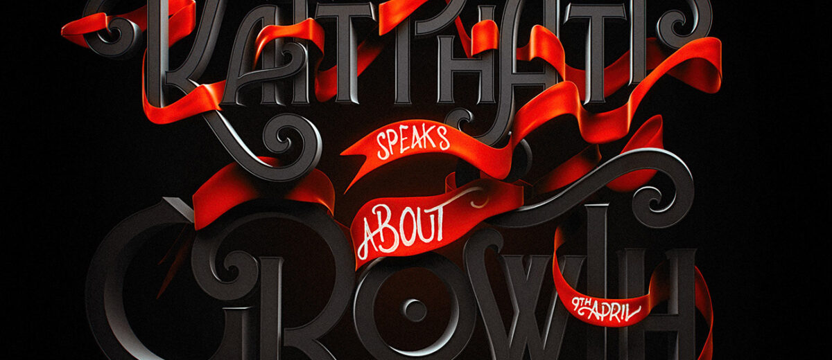 typography art april 2019 - Typography & Silk by Katt Phatt™