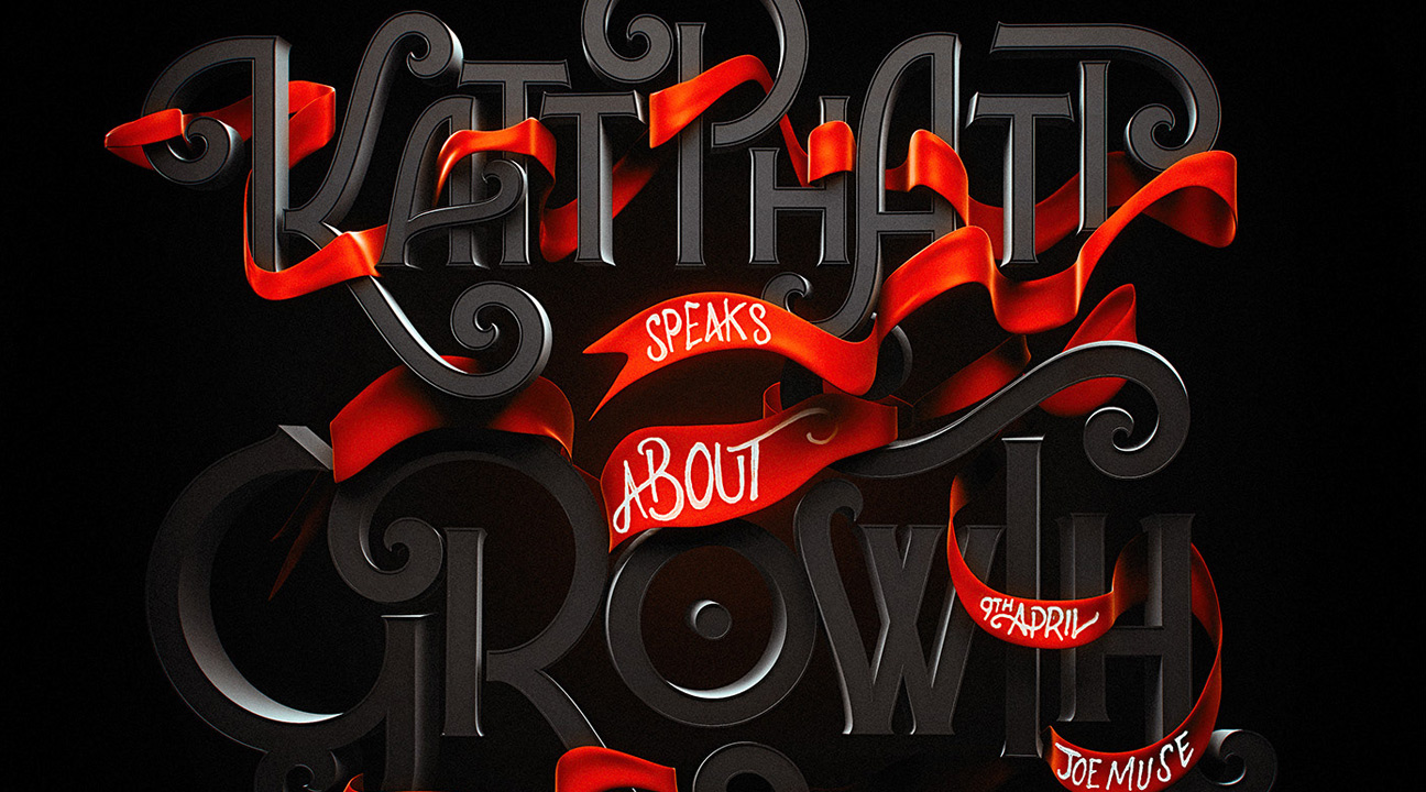 typography art april 2019 - Typography & Silk by Katt Phatt™
