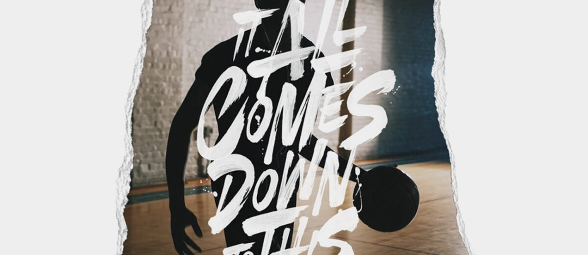 best typography designs june 2019 featured image - It All Comes Down To This by Laura Dillema
