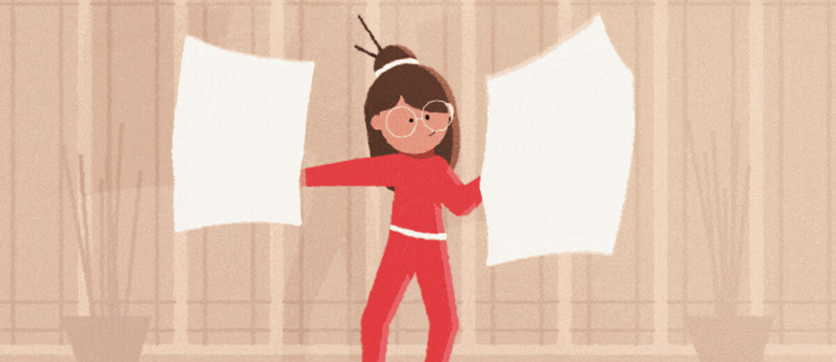 animated gifs inspiration march 2020 - Pillow Ninja by Alfie Bogush for Cub Studio