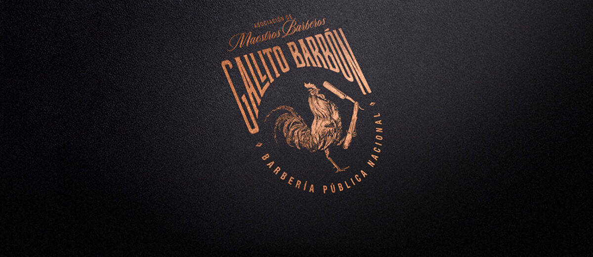 best logo design featured image - GALLITO BARBÓN by Henriquez Lara Estudio