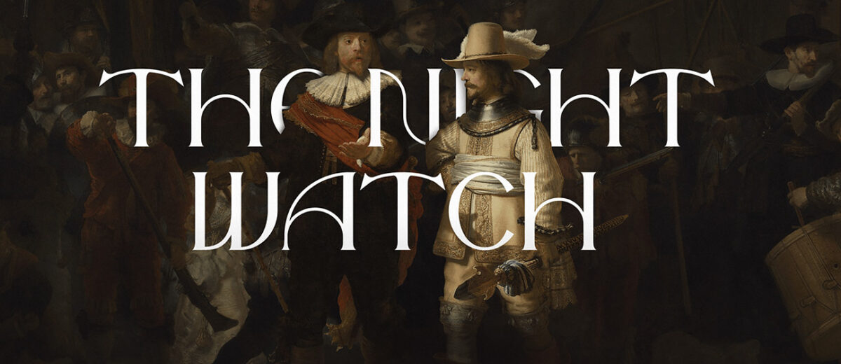 best typography designs 2021 featured image - the night watch free font