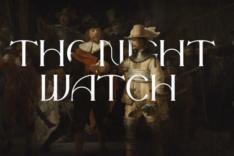 best typography designs 2021 featured image - the night watch free font