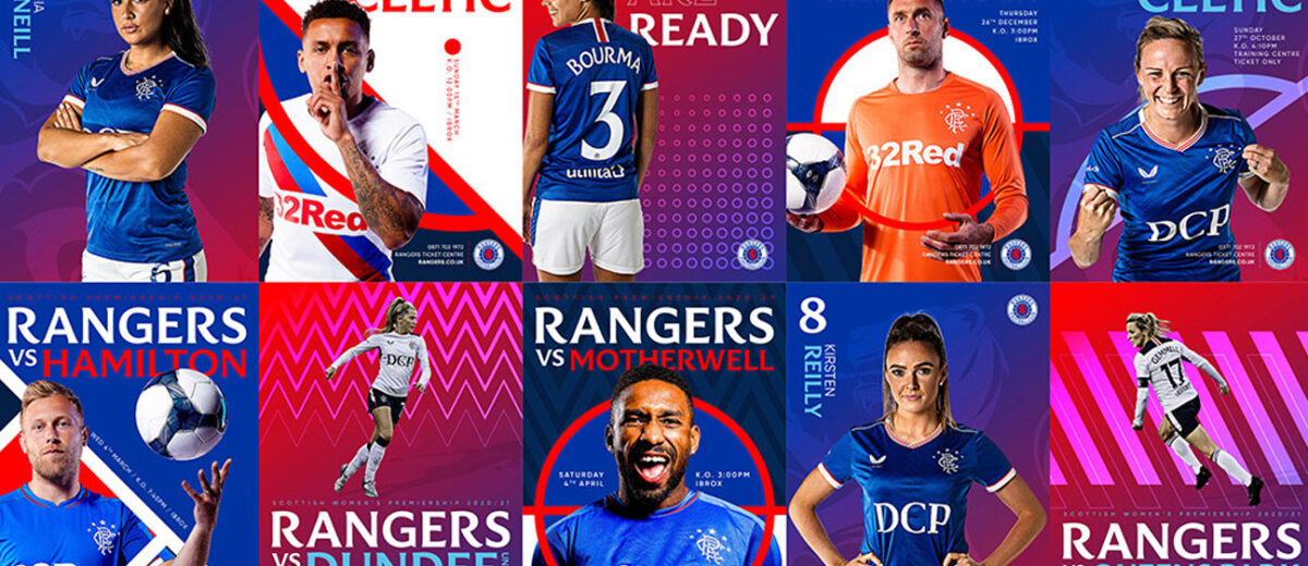 best logo design 2021 featured image - Rangers F.C. Brand Evolution by See Saw Creative Lynsey Campbell