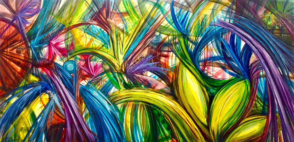 Kaleidoscope absract painting by Erin Alison Cooke Art 