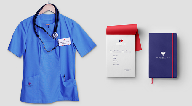 collateral design april 2016 featured image - American Clinic Warsaw — branding for medical clinic