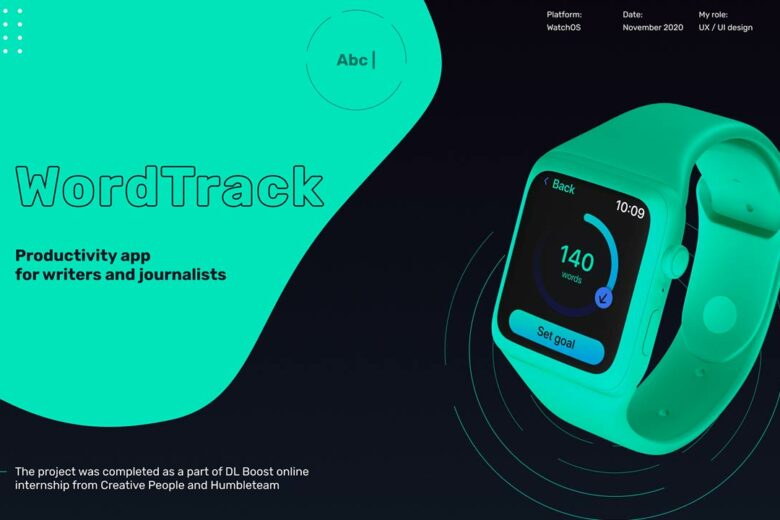 ui desigin inspiration may 2021 - WordTrack Apple Watch App | UX/UI by Ilya Chirkov and Design Line