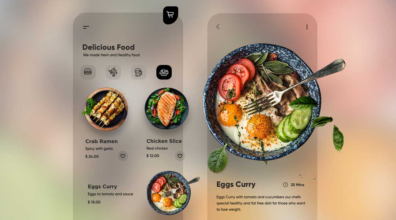ui design inspiration june 2021 featured image - Food Delivery App by Diana Melnyk