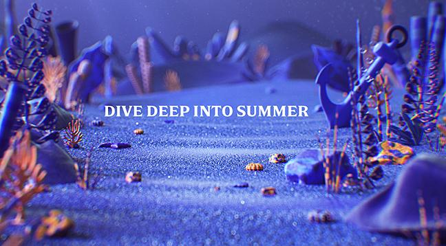 motion design inspiration august 2021 - Summer Dives by YETI PICTURES