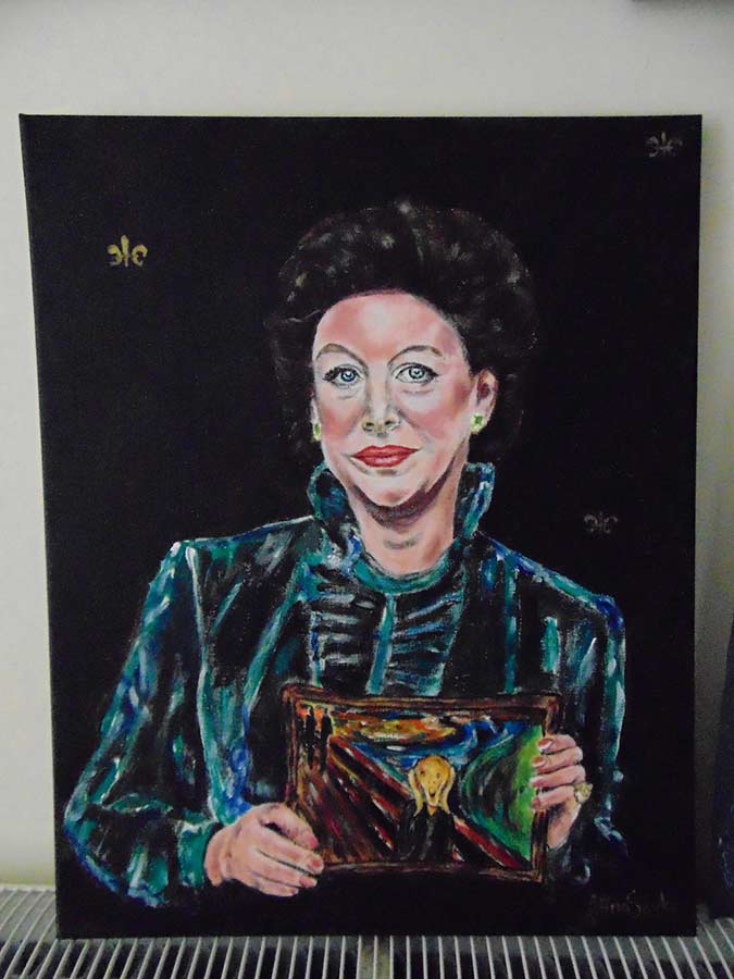 It's not easy being a Princess painting of HRH Princess Margaret by Alina Savko
