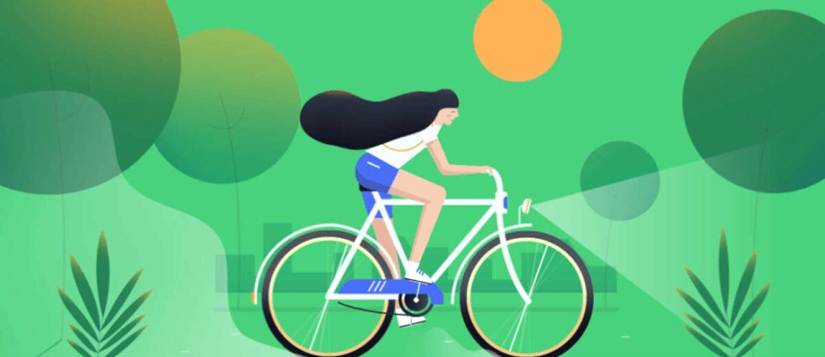animated gifs inspiration december 2021 featured image - Activy - animation for Cycling game app by Vanhazy