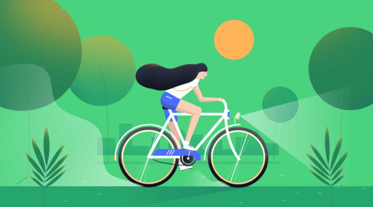 animated gifs inspiration december 2021 featured image - Activy - animation for Cycling game app by Vanhazy