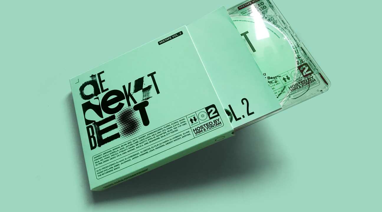 music album design inspiration - DeNekstBest Mixtape Vol.2 by kb_calligraphy Kamil Borowski
