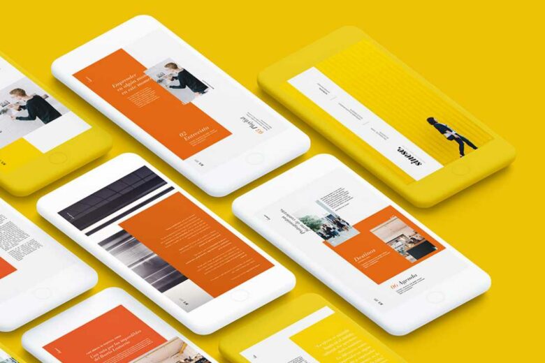 mobile app design inspiration - Sinese - Revista Cultural Digital by Daniela Schmidt