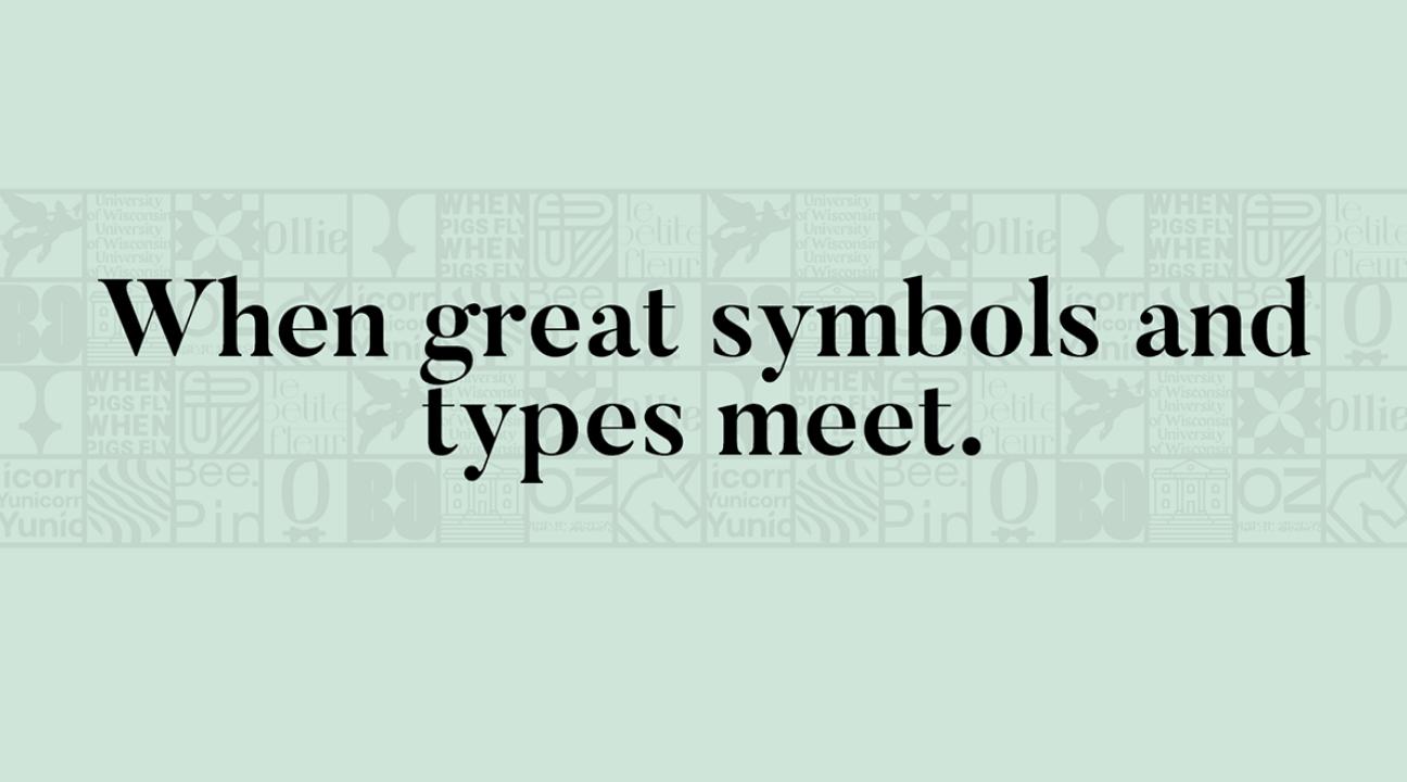 typography inspiration february 2023 - When great symbols and types meet. by Victor Weiss Studio and Victor Weiss