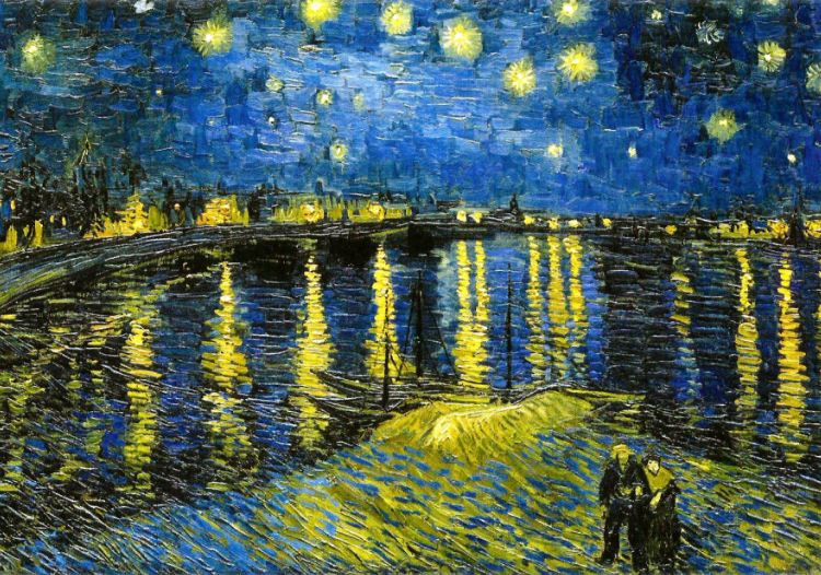Starry Night Over The Rhône, Vincent van Gogh, September 1888 Oil on canvas 72.5 x 92 cm