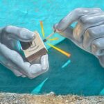 mural art inspiration - THE WALLS HAVE HANDS by Dendy Den