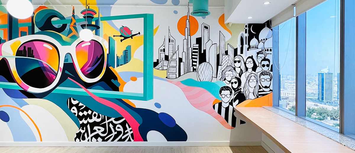 mural art february 2024 - Mural Painting by Shahul Hameed