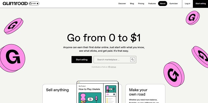 Gumroad website