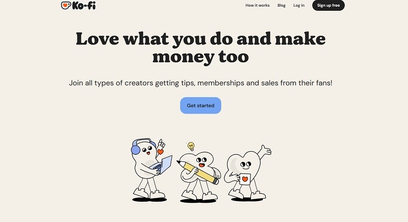 Ko-fi website