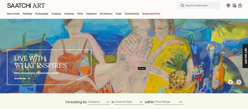 SaatchiArt website