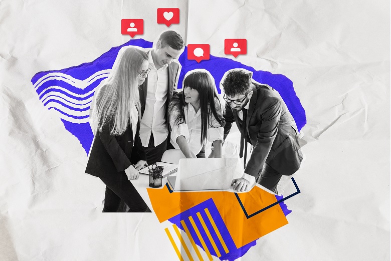 Social media concept composition